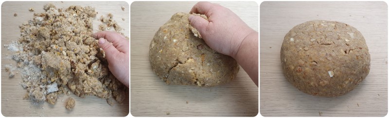 Impastare bene per ottenere un panetto - roccocò napoletano