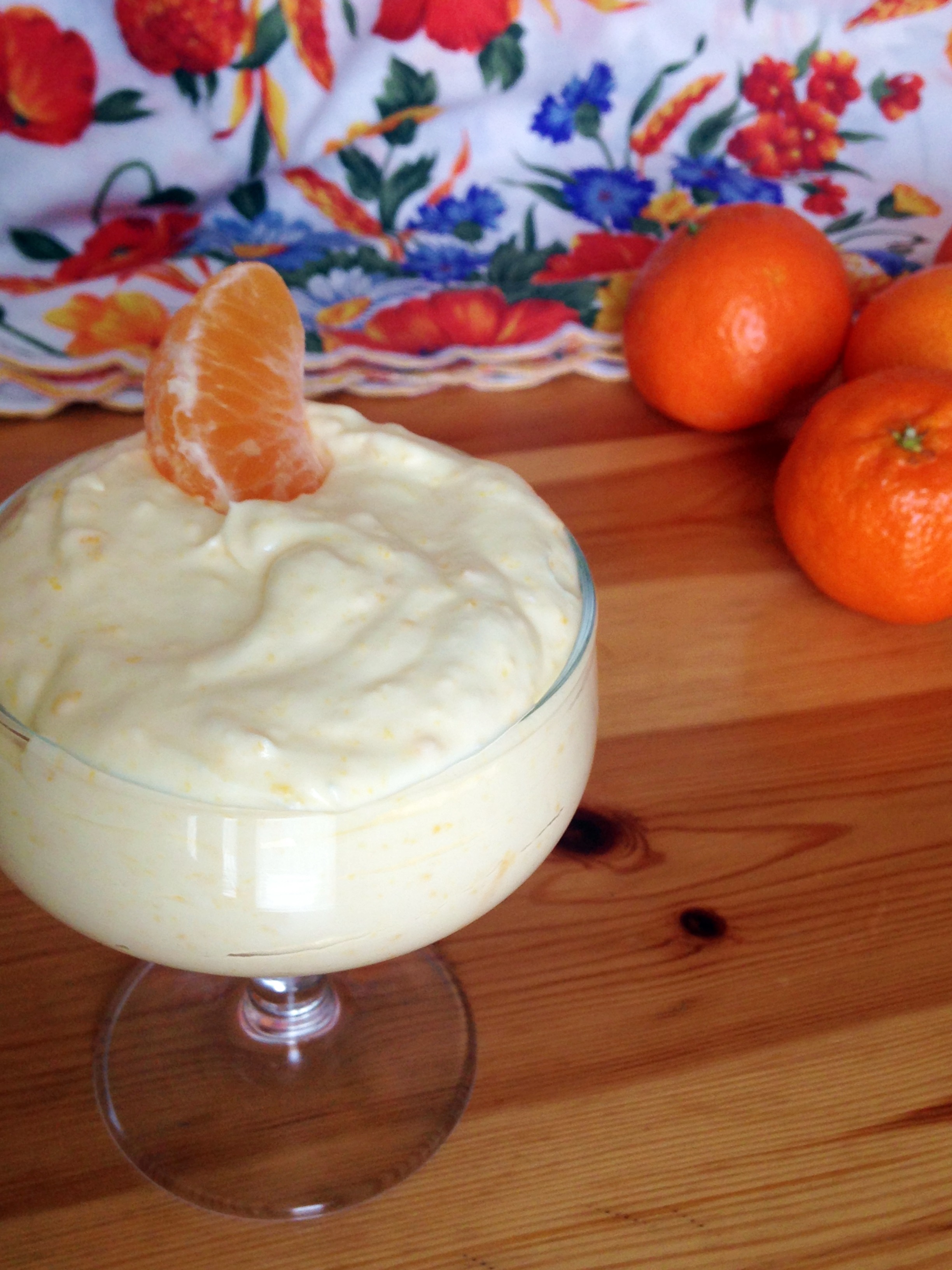 mousse alcolica alle clementine