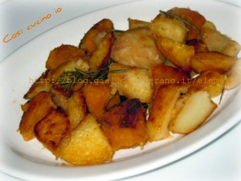 Pout-porri di patate zucca e castagne