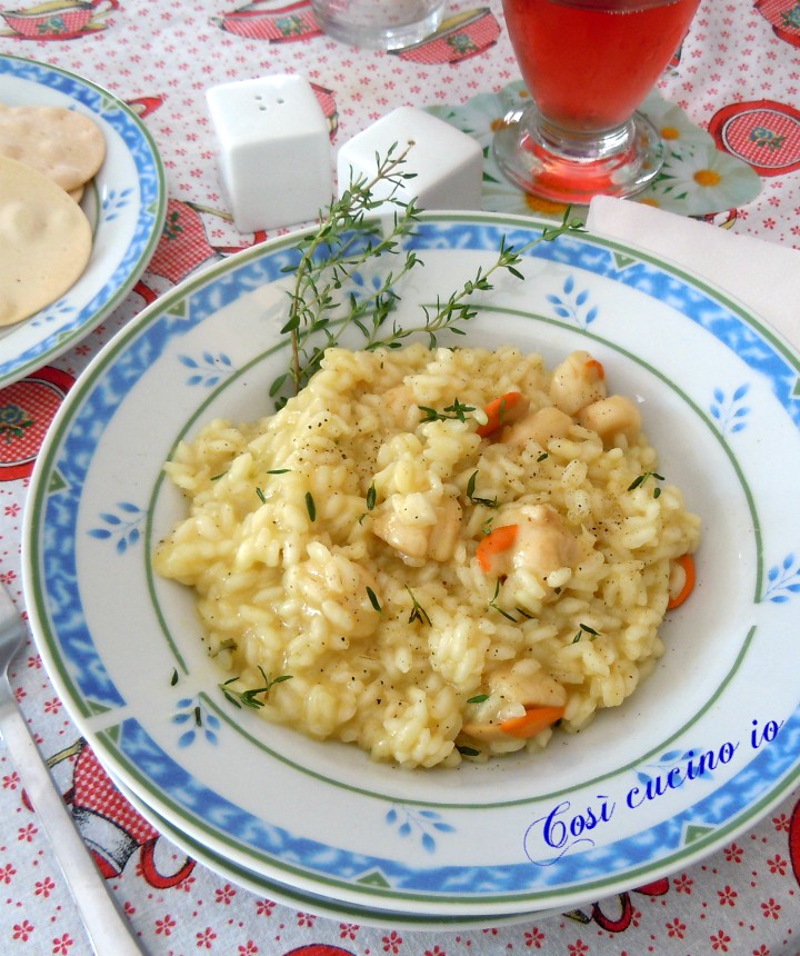 Risotto di capesante al profumo di timo - Così cucino io