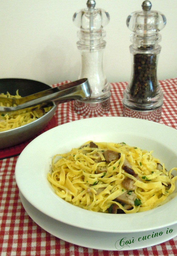 Tagliolini ai funghi porcini