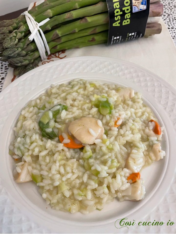 Risotto asparagi e capesante _ Così cucino io