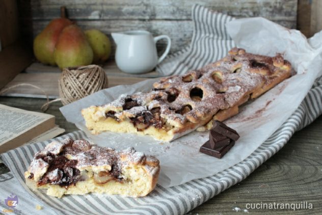 crostata pere e cioccolato
