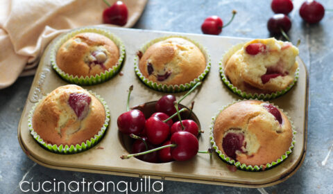 Muffins alle ciliegie soffici e golosi