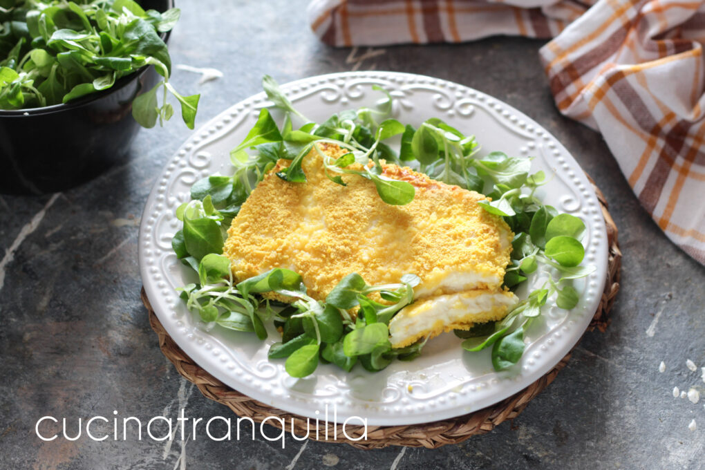 Primo sale impanato cotto in friggitrice ad aria