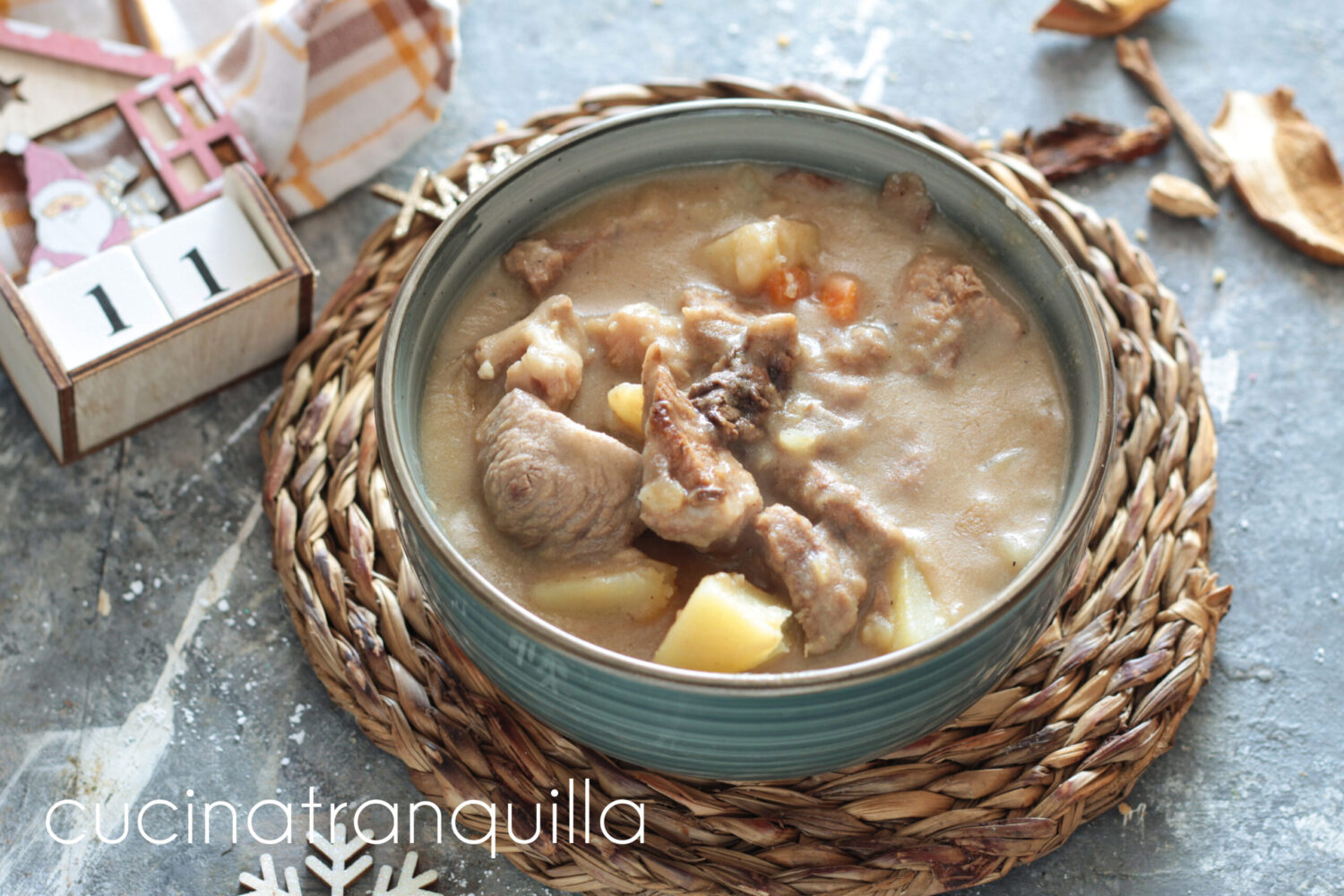 spezzatino con funghi e patate