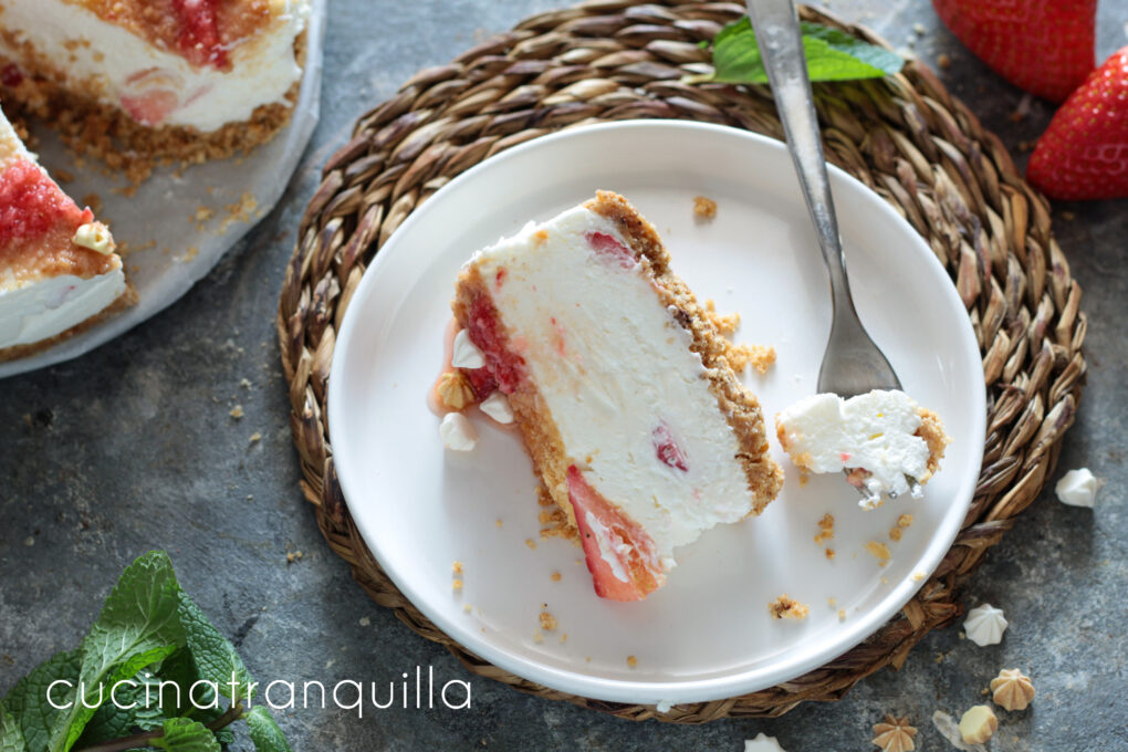 Cheesecake fredda alle fragole