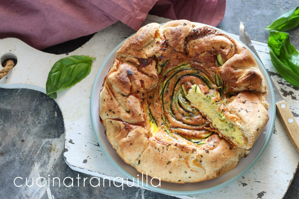Torta rustica con zucchine e uova