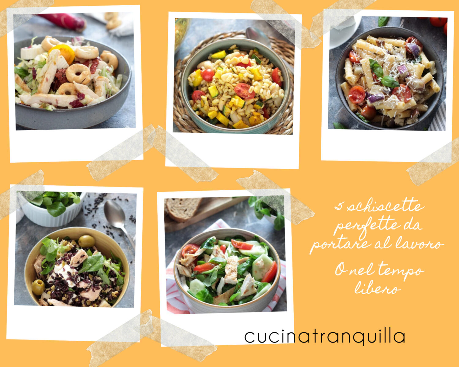 5 schiscette perfette da portare al lavoro (o da mangiare nel tempo libero)