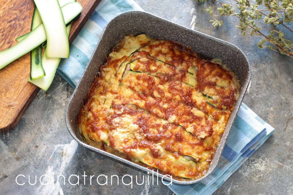 Sformato di zucchine e prosciutto cotto in friggitrice ad aria