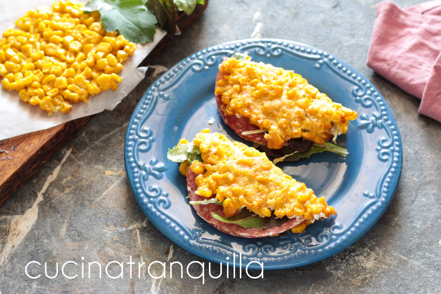 Tacos di mais in friggitrice ad aria