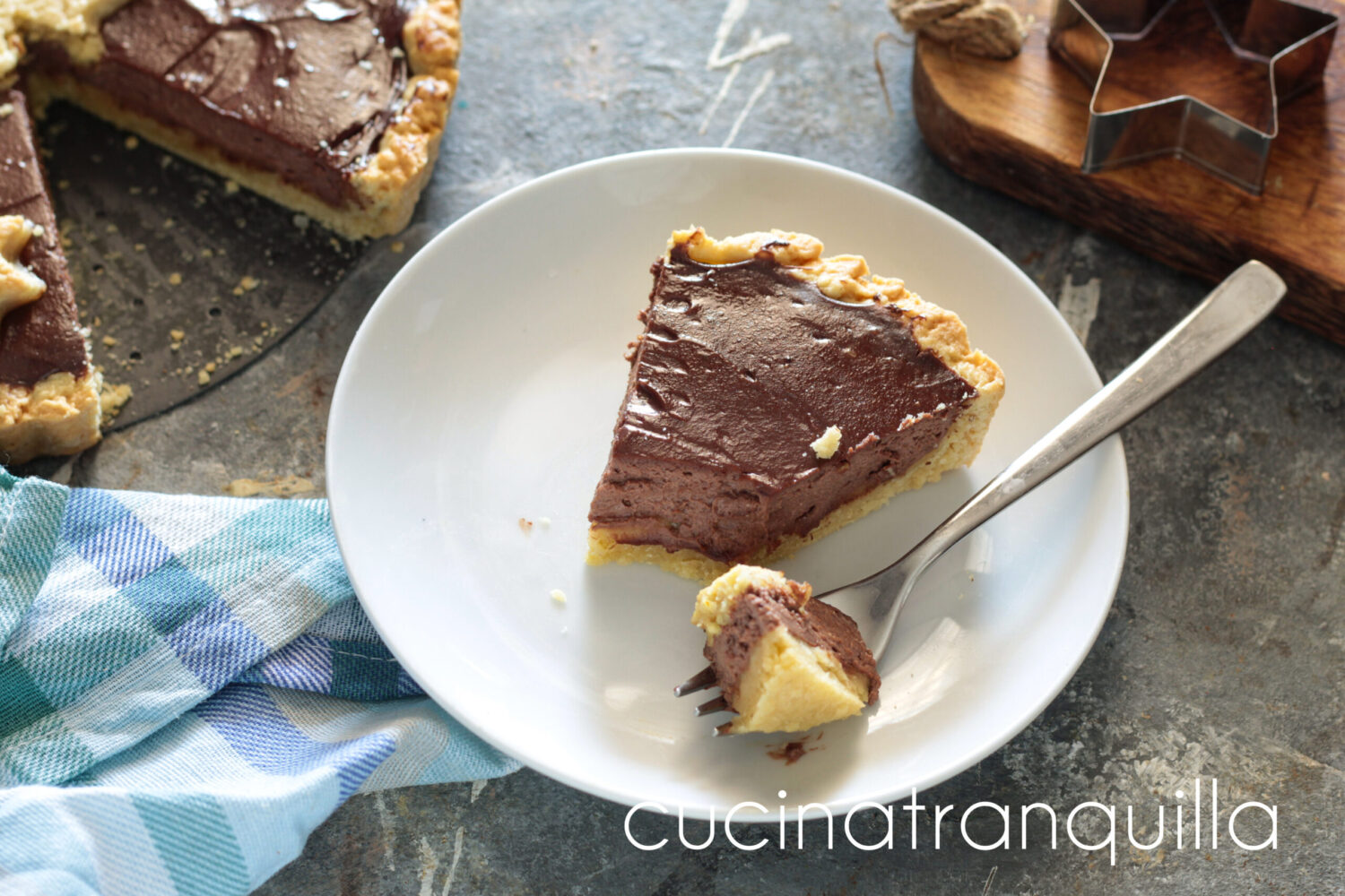 Crostata alla ricotta con cacao