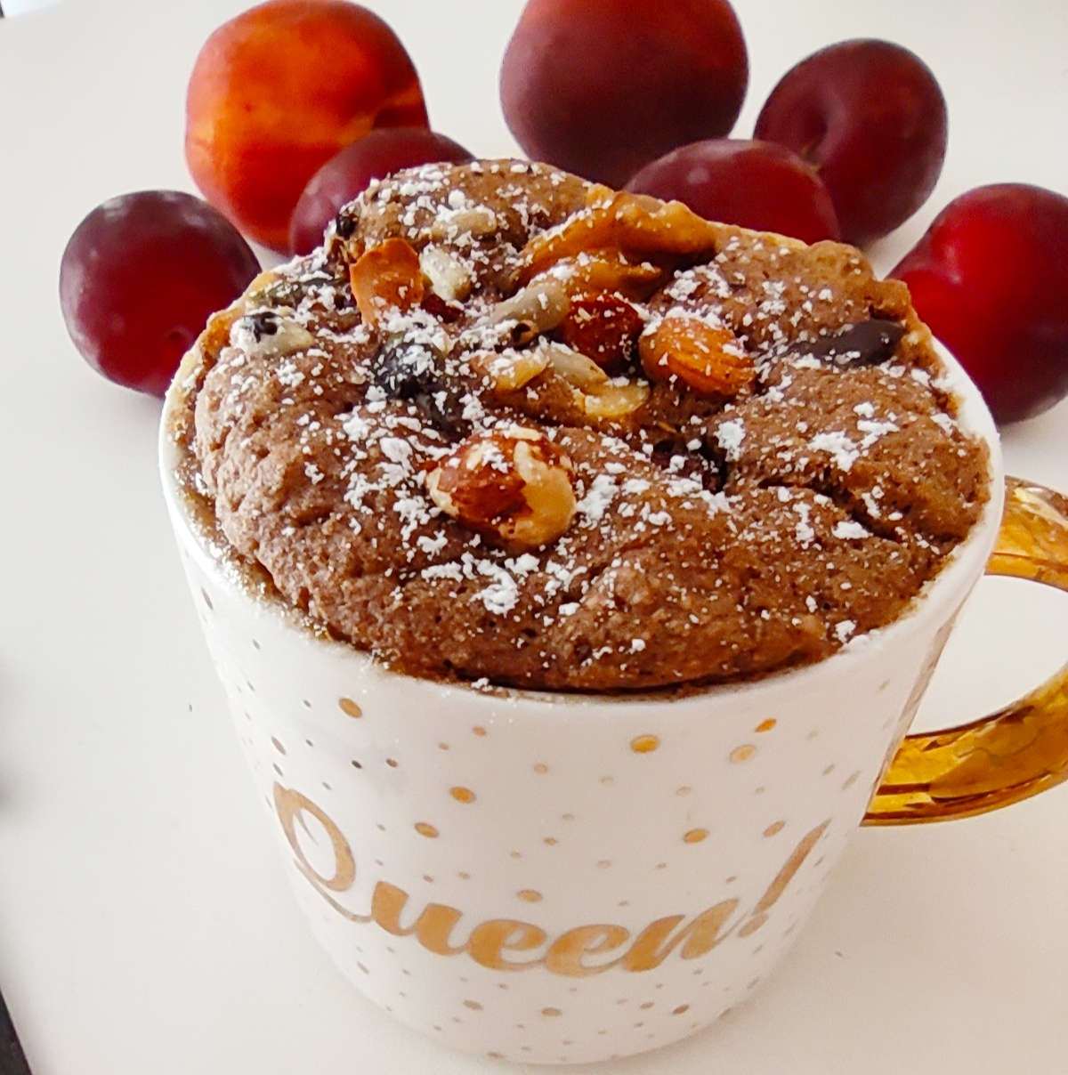 Mug cake alla cannella vegano