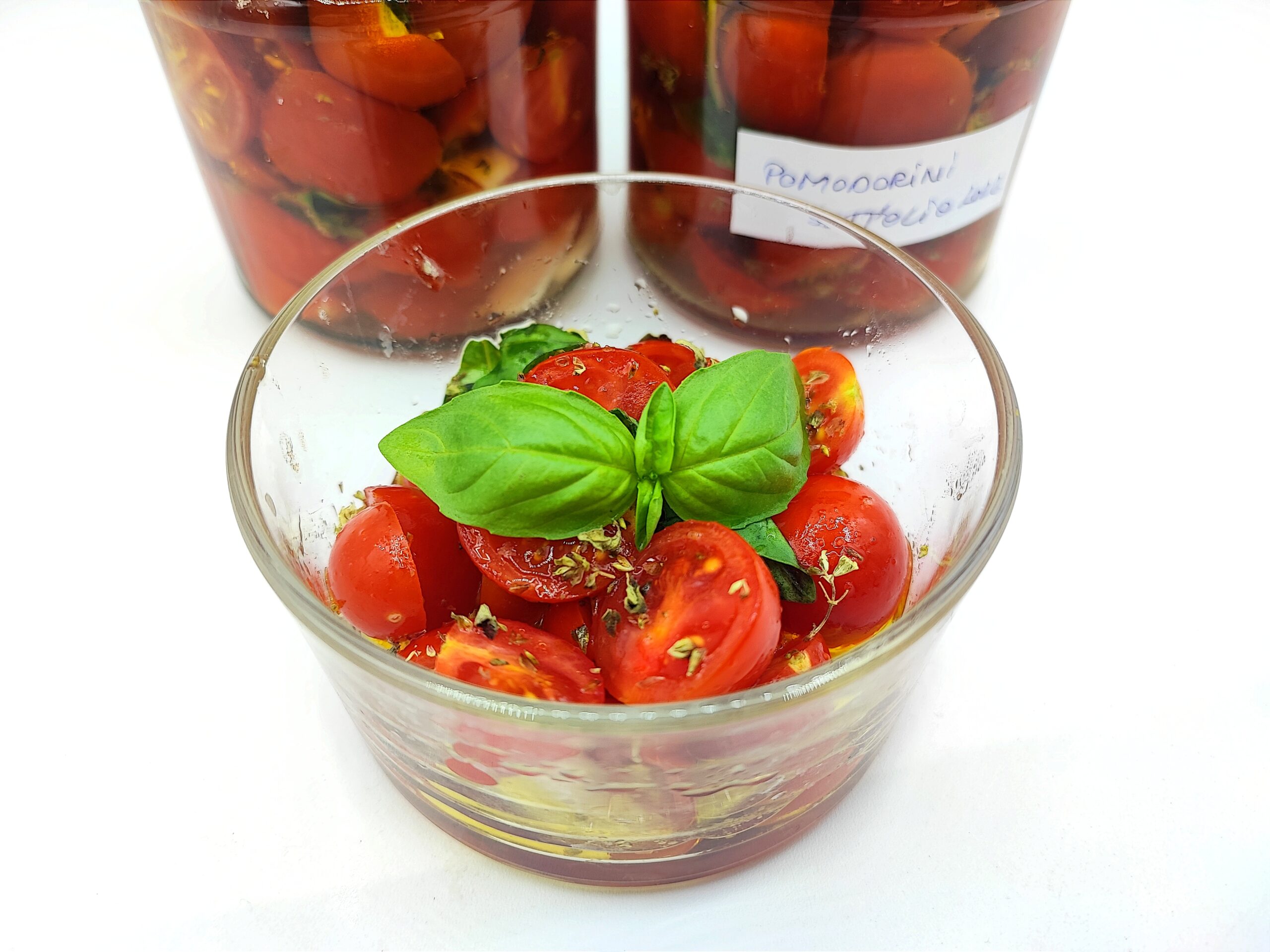 Pomodorini freschi sott’olio senza conservanti