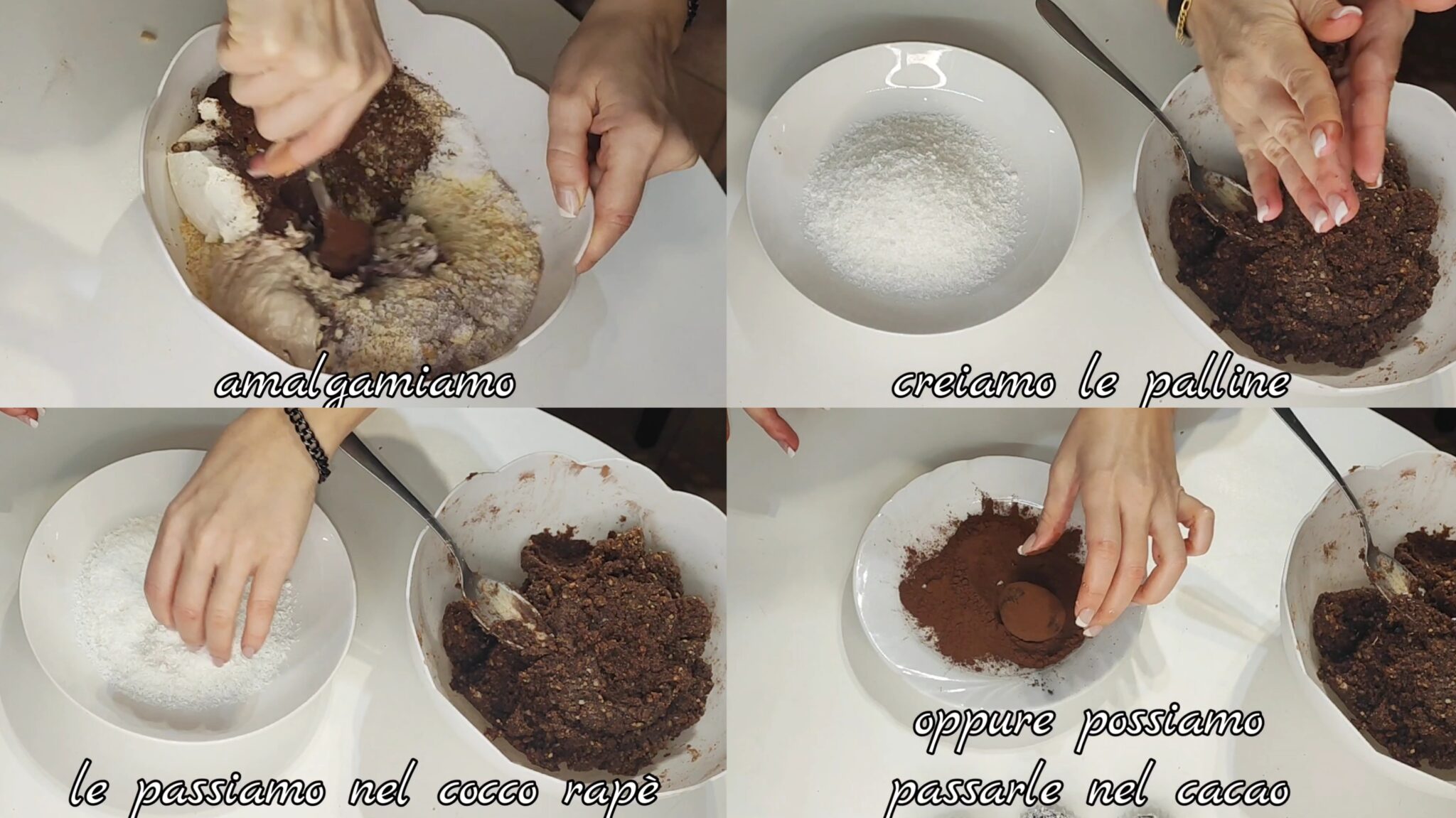tartufini al mascarpone e biscotti