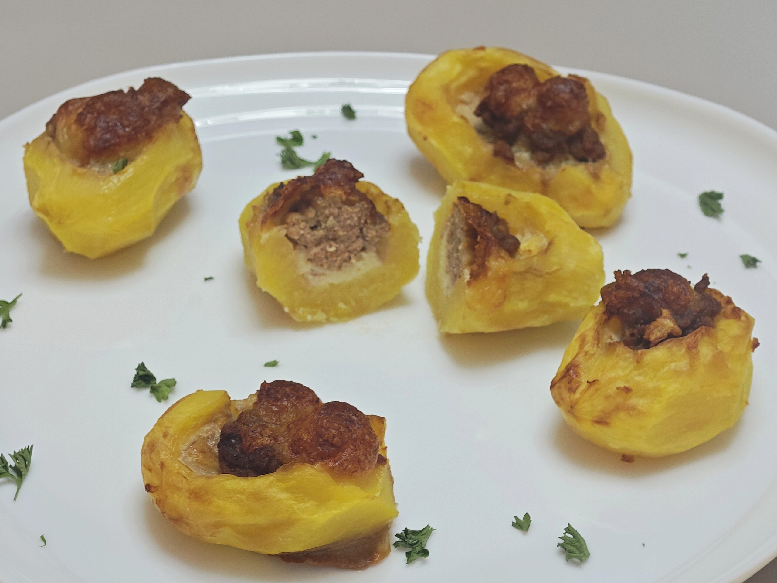 Patate ripiene in friggitrice ad aria