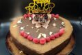 Torta di compleanno cioccolato e lampone