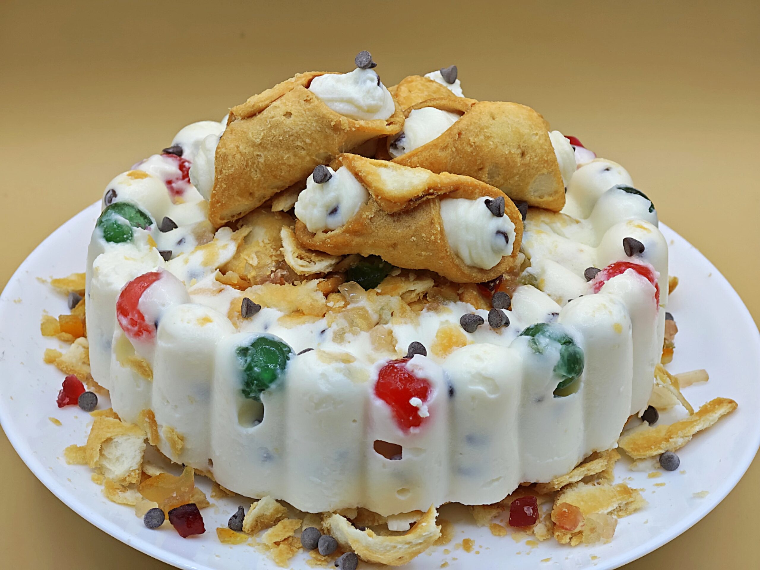Semifreddo cannolo -ricetta facile e fresca
