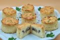 Tortini di patate ripieni con funghi e formaggio