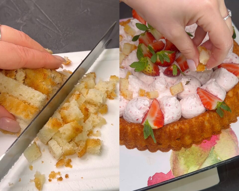 Crostata mimosa alle fragole senza uova