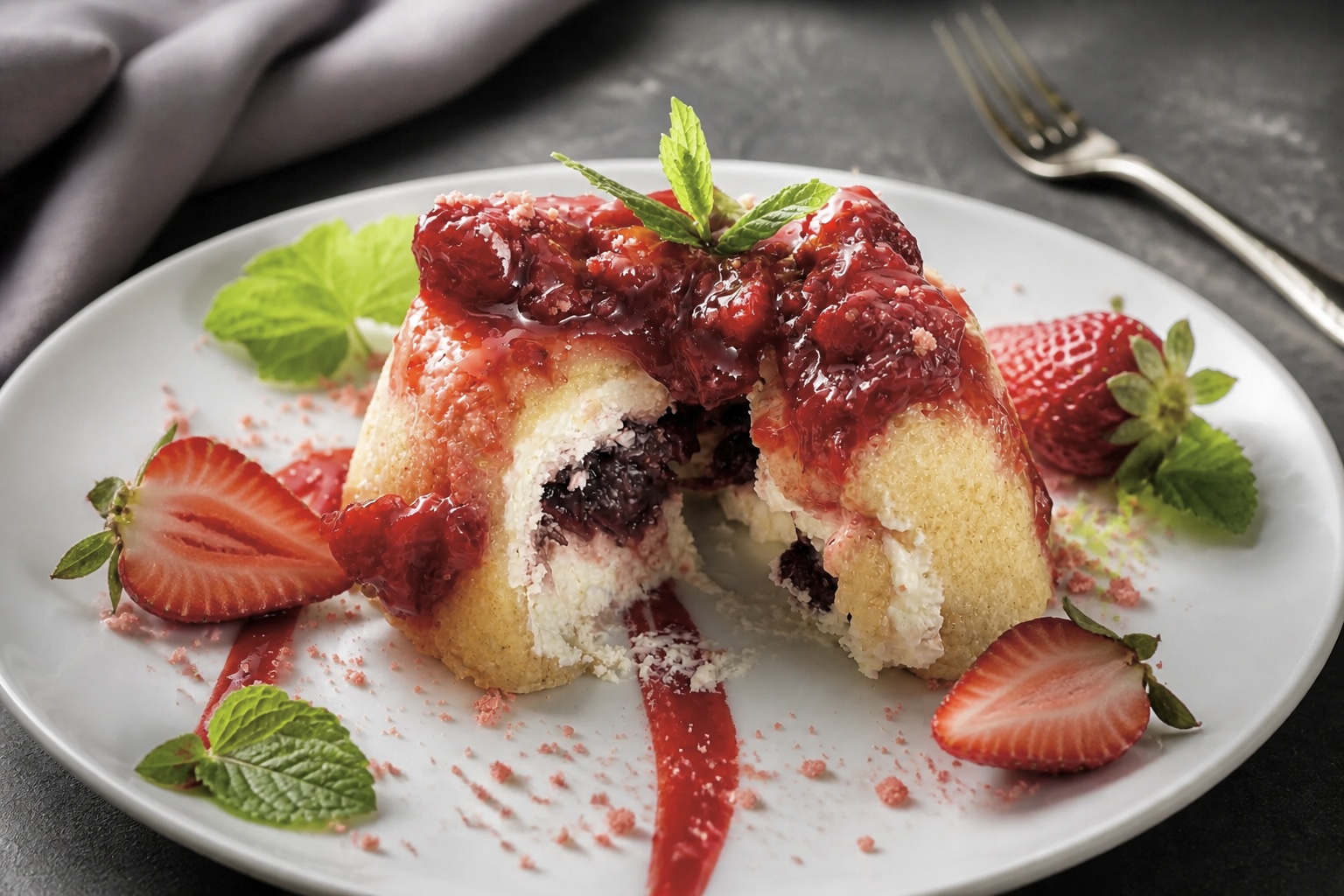 Tortini alle fragole senza cottura: il dolce monoporzione fresco e velocissimo! 🍓✨🙈