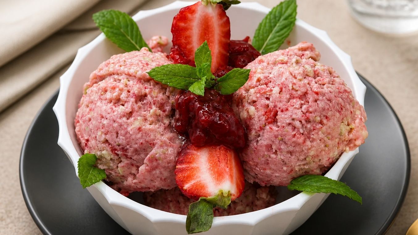Gelato vegano fit banana e avocado: il dolce cremoso senza gelatiera! 🍦🍓🥑✨