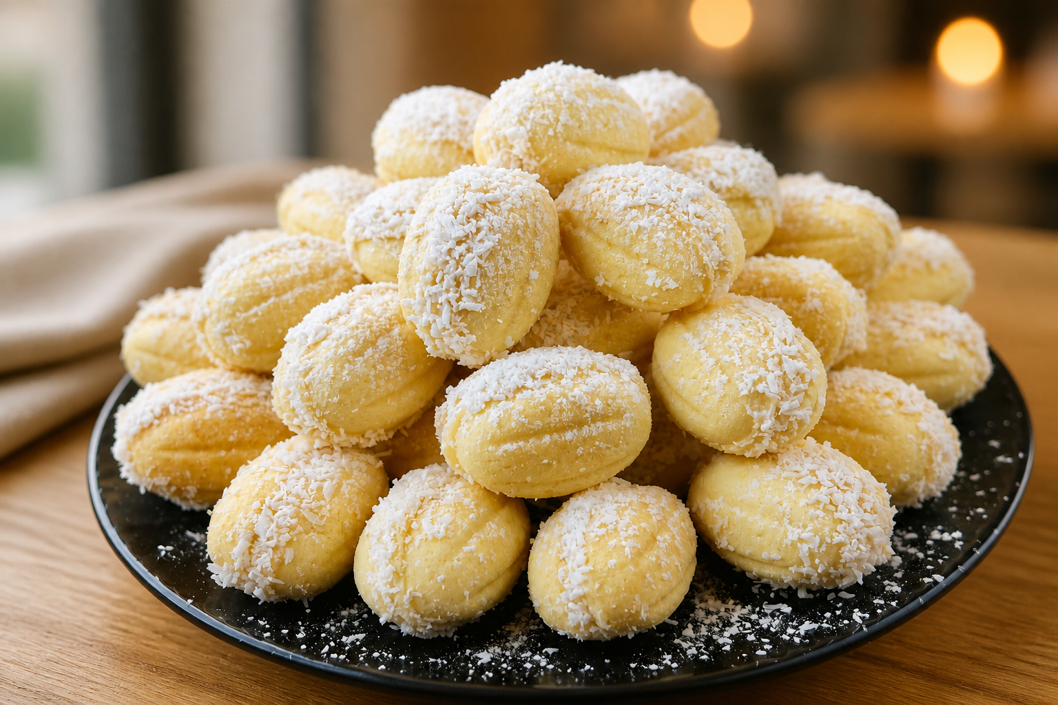 Noci Raffaello ripiene al cocco…Dolcetti friabili e cremosi che si sciolgono in bocca