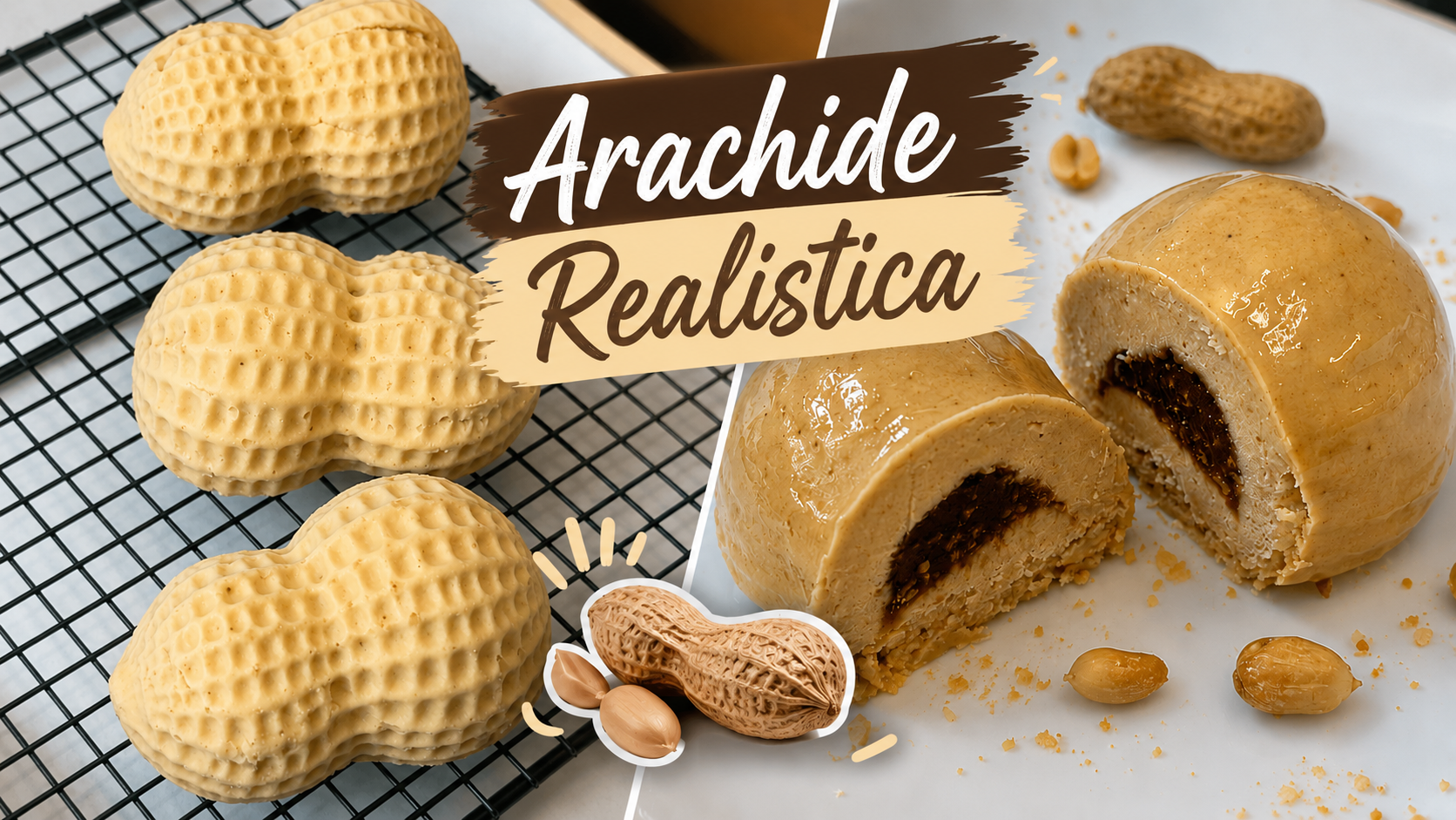 Arachidi realistiche – Il dessert virale che sembra vera frutta