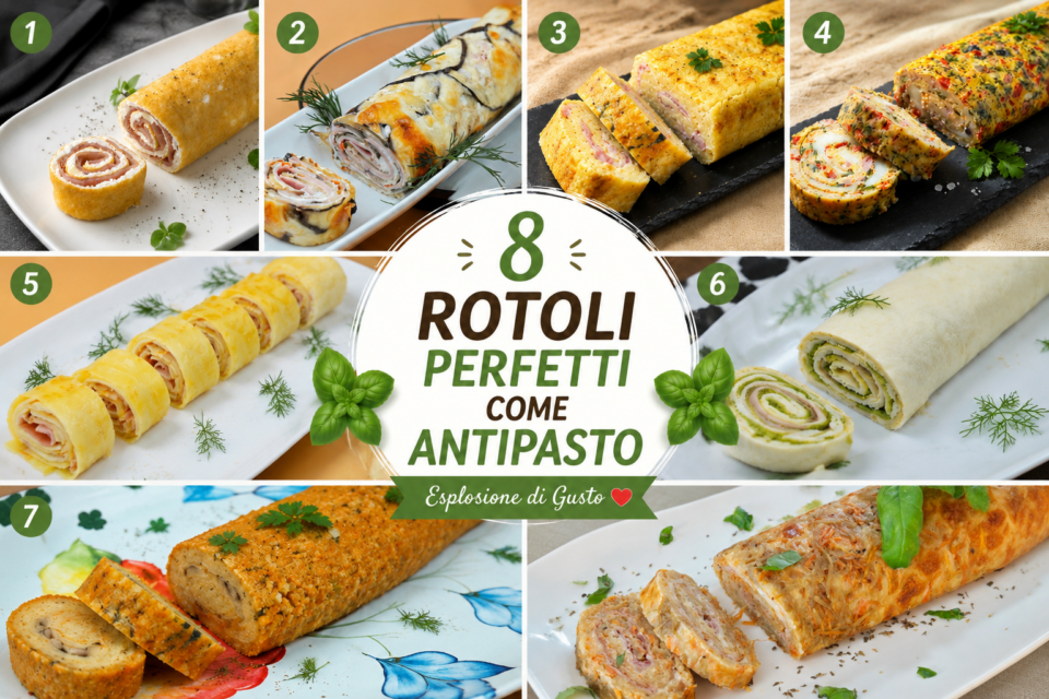 8 rotoli perfetti come antipasto