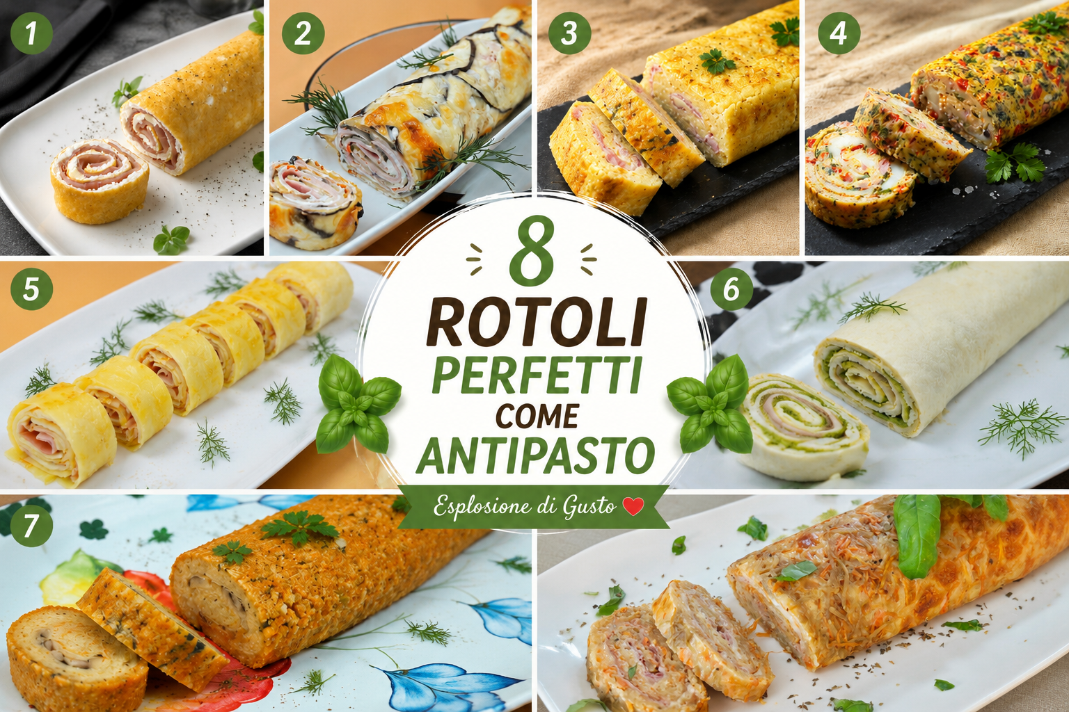 8 rotoli perfetti come antipasto: ricette facili, sfiziose e scenografiche