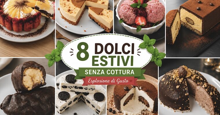8 dolci estivi senza cottura: ricette facili, fresche e irresistibili