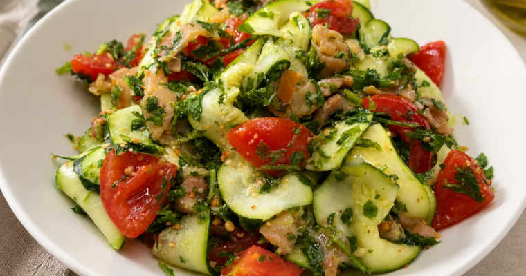 Carpaccio di zucchine e salmone affumicato – Ricetta estiva e senza cottura