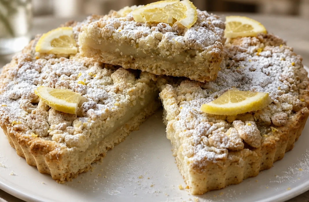 Sbriciolata Vegana al Limone con Crema di Limone