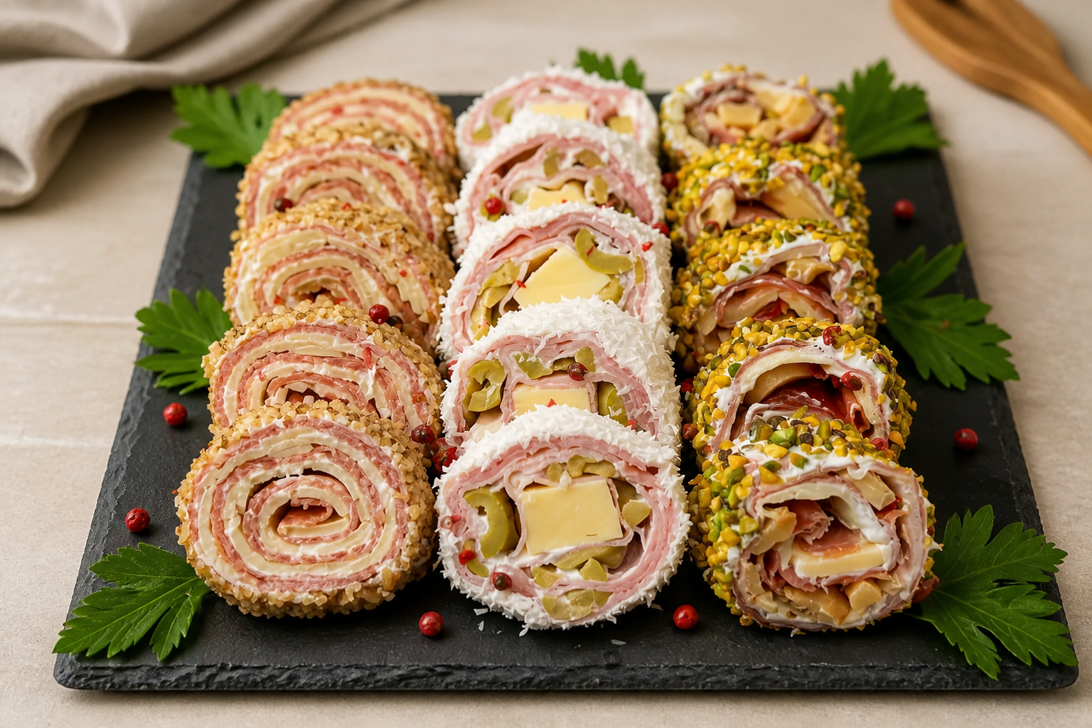 Girelle aperitivo in 3 gusti – L’antipasto più sfizioso per Ferragosto