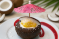 Cocco realistico con cuore di mango – Il dessert del momento che stupisce tutti