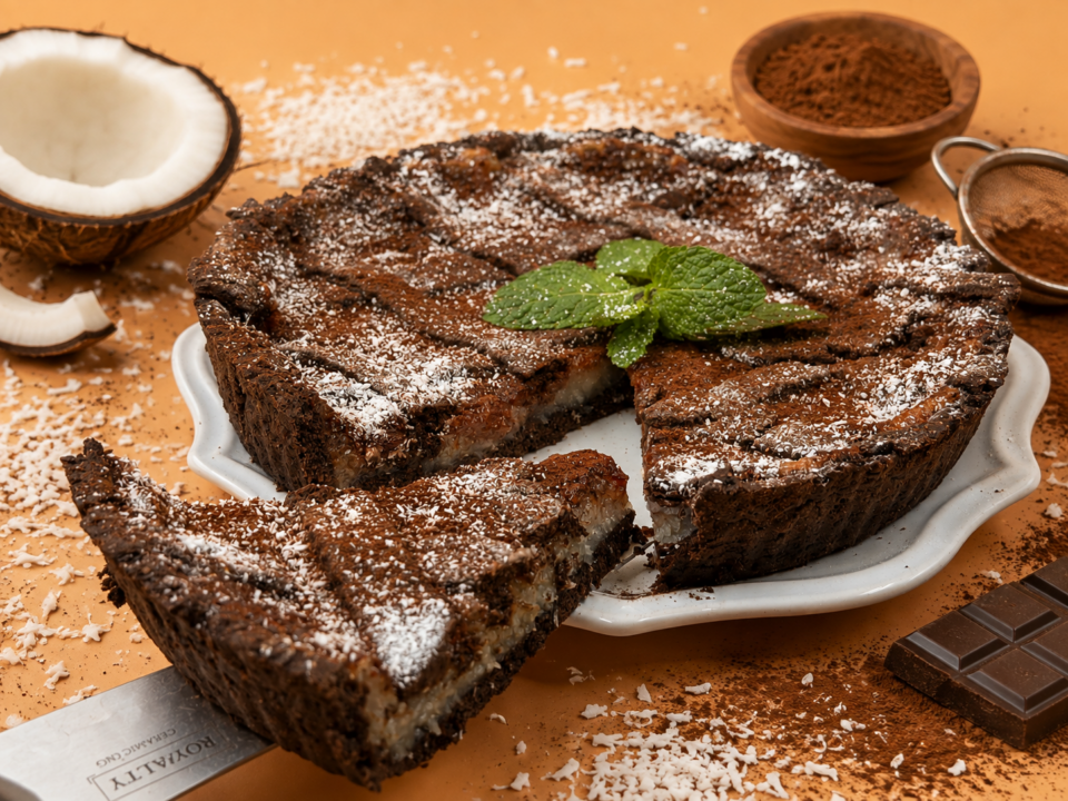 Crostata vegana cocco e marmellata 