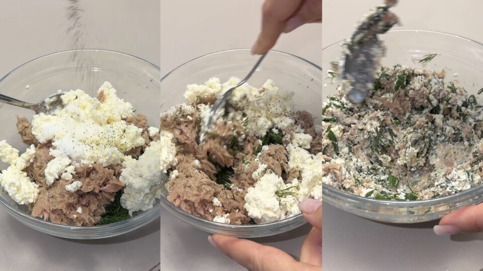 Funghi ripieni di tonno e ricotta