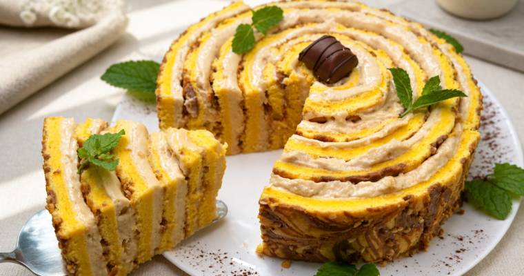Torta Girella Kinder Bueno – Soffice, cremosa e scenografica