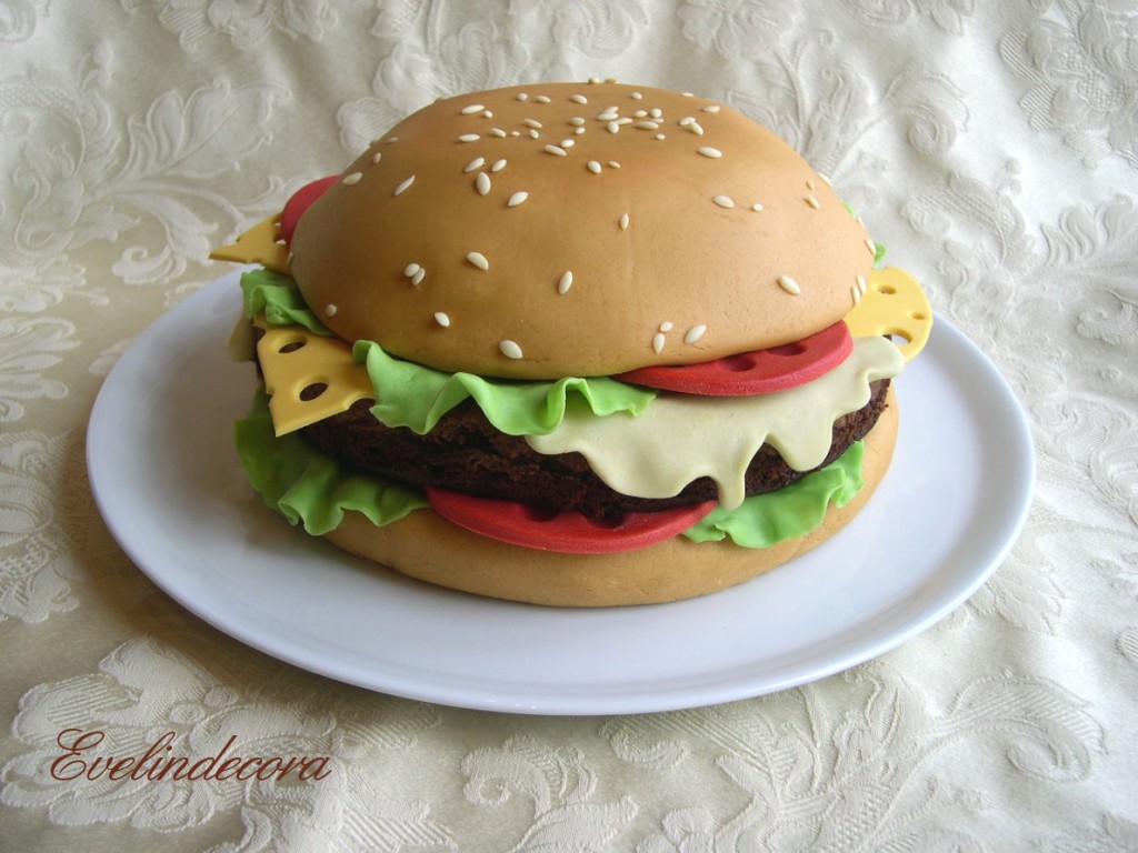 Torta hamburger Evelindecora