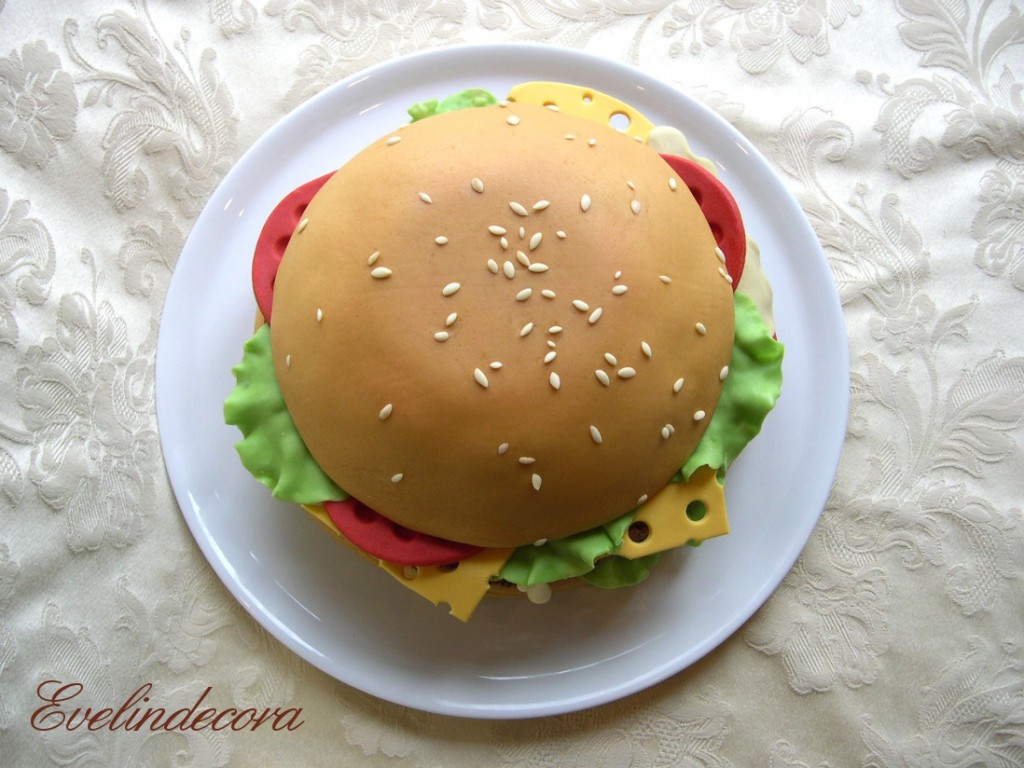 Torta hamburger Evelindecora
