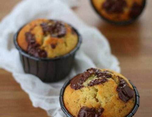 Muffins banana e cioccolato fondente