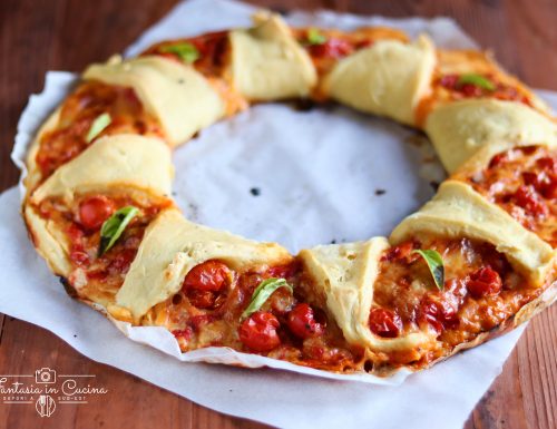 Pizza corona: ricetta ciliegino e basilico