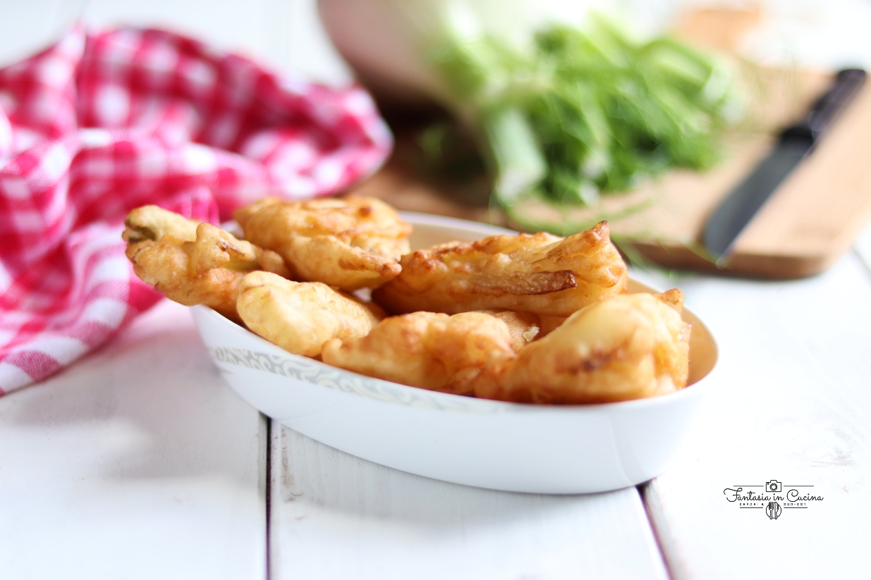 Finocchi fritti in pastella