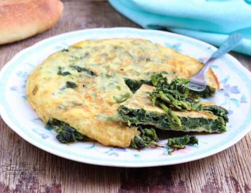 Frittata Siciliana di amareddi o senape selvatica
