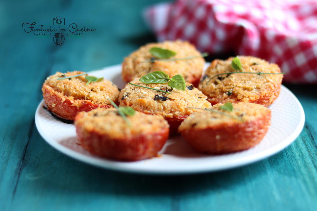 Pomodori ripieni alla siciliana, gratinati