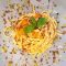 LINGUINE CON RICCIOLA, BRICIOLE DI BOTTARGA E FINGER LIME
