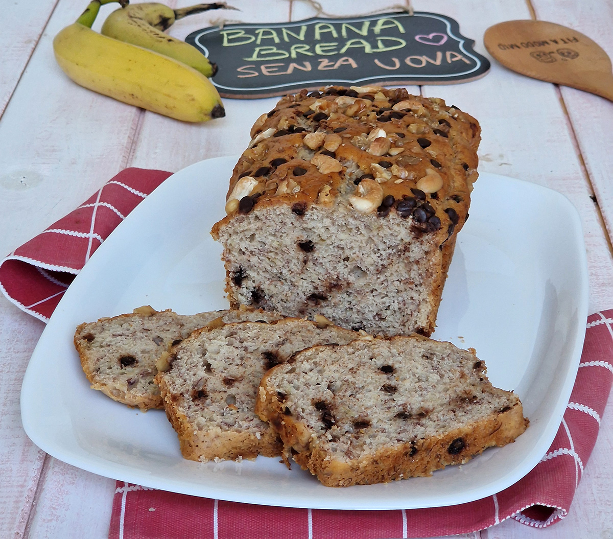 BANANA BREAD SENZA UOVA - vegano