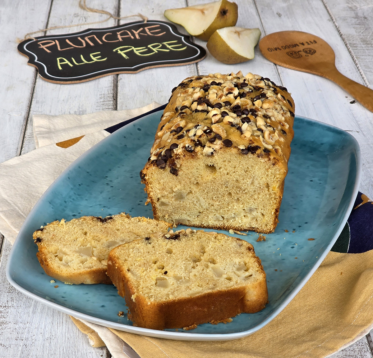 PLUMCAKE ALLE PERE soffice senza burro
