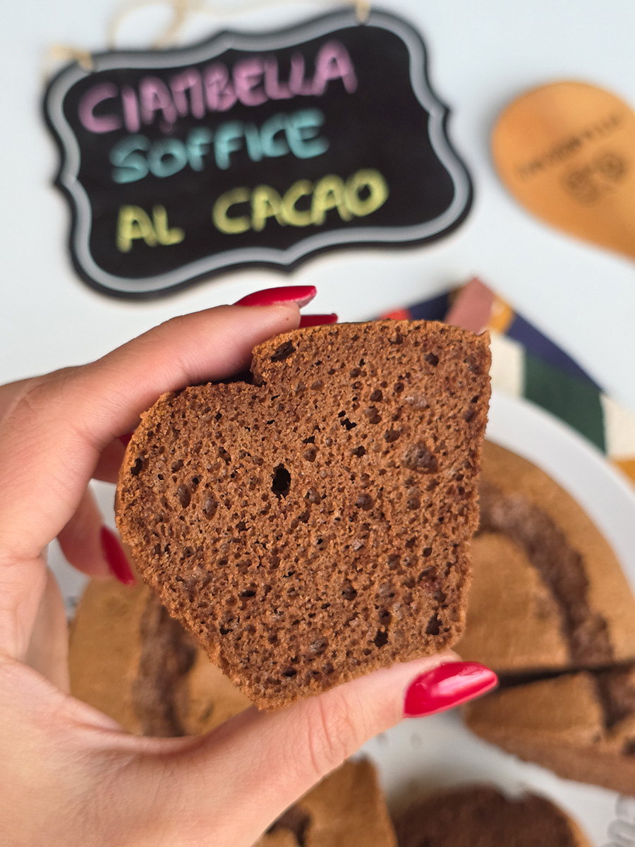 CIAMBELLA SOFFICE AL CACAO simil chiffon cake