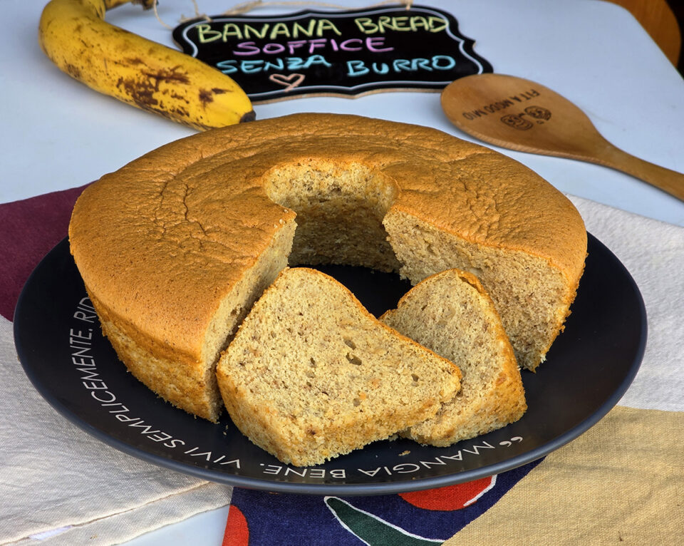 BANANA BREAD SOFFICE SENZA BURRO